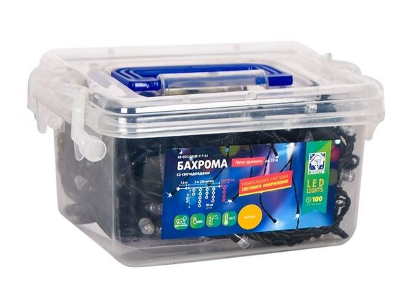 Декоративная гирлянда Джаз Лайт RB-OIC100LSE-Y-T-I4 встроенный светодиод (LED) 100 ламп 2 м