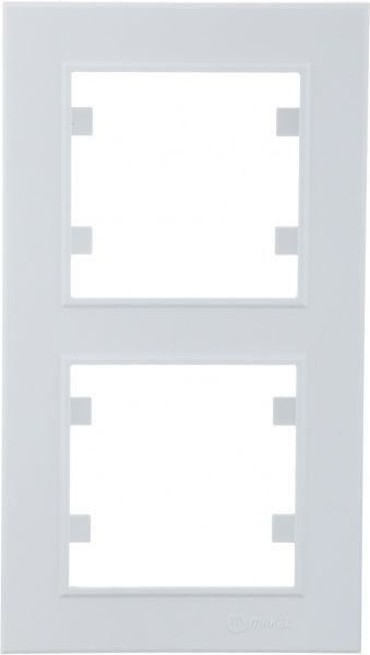 Рамка двомісна Makel Karea вертикальна білий