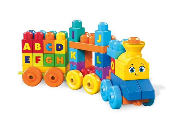 Конструктор-паровозик Mega Bloks ABC Musical Train FWK22