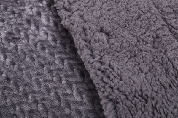 Покривало декоративне Коса Жакард 160x200 см La Nuit сірий 