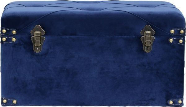 Скриня-пуф Art&Crafts Велюр 64х35х33 см синій 