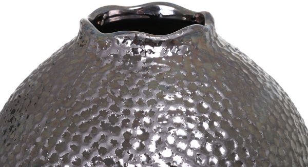 Ваза керамическая серебрянная Феб 23,5х21 см