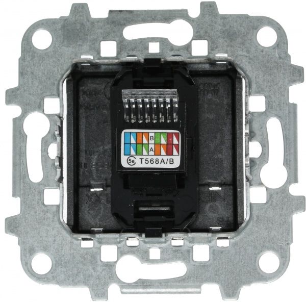 Розетка компьютерная ABB Zenit RJ45 8-пол. серебряный N2218 PL PC1-Z