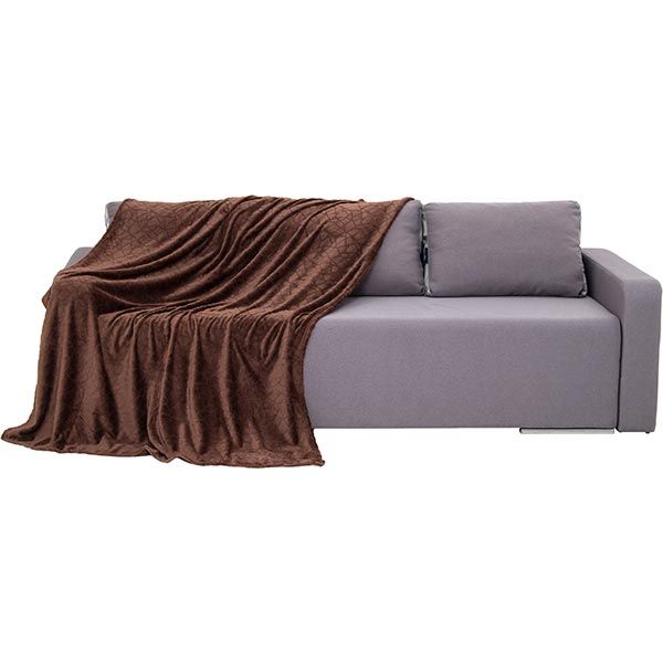 Плед фланелевий Underprice Glory шоколад 200x220 см