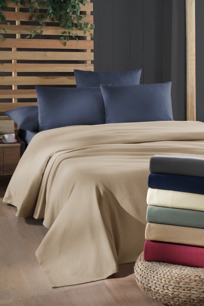 Комплект постельного белья Pique 2 бежевый La Nuit 