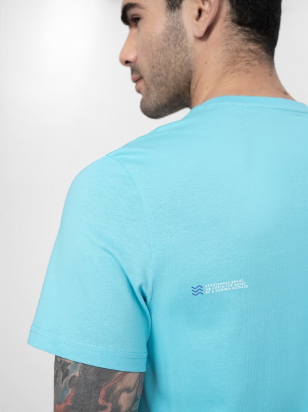 Футболка 4F TSHIRT M361 4FSS23TTSHM361-35S р.XL бірюзовий