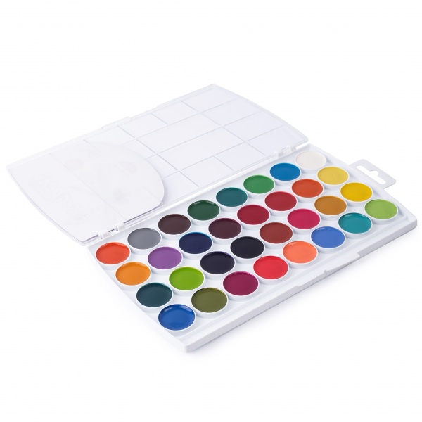 Акварель медовая Творчество 32 цвета без кисточки 400124 Гамма