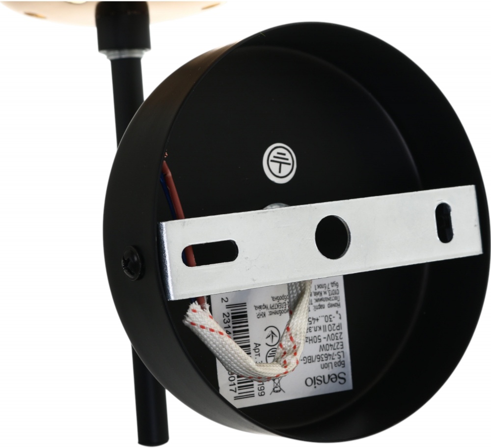 Бра Sensio Lion 1x40 Вт E27 черный/золото LS-74636/1BG-E2740W