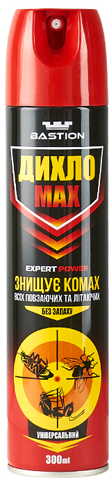 Знищувач комах BASTION ДихлоМАХ Expert Power 300 мл, універсальний