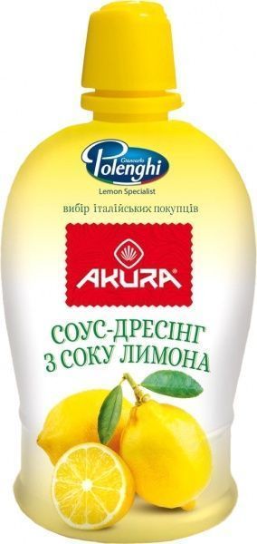 Соус Akura дрессинг с соком лимона 200 мл