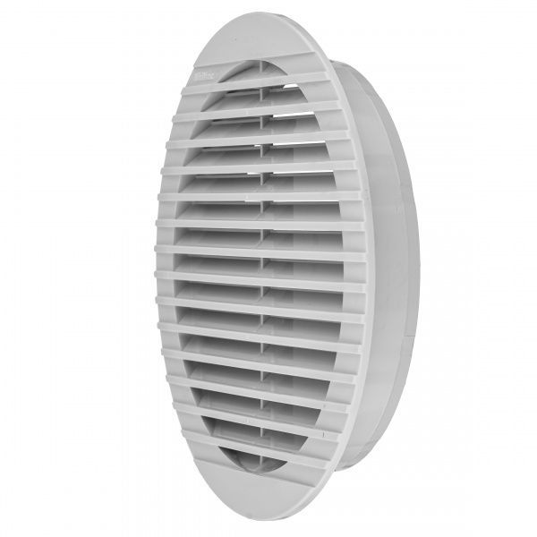 Гратка для вентиляції MiniMax 2204 d180 х d150 мм пластик білий 
