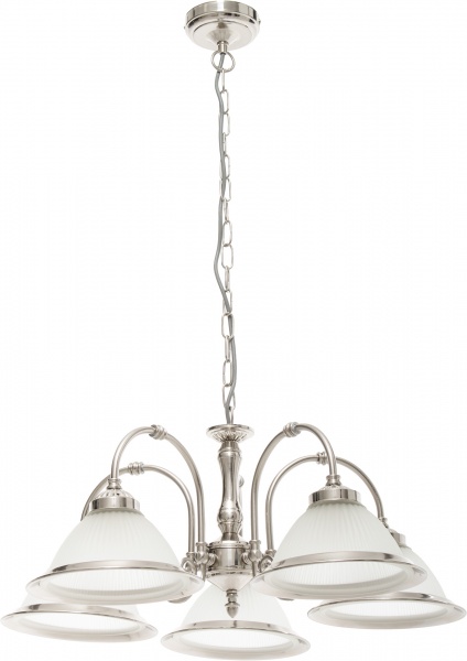 Люстра подвесная Arte Lamp American Diner 5xE27 матовое серебро A9366LM-5SS 