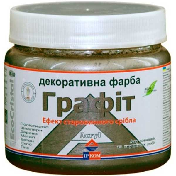 Фарба декоративна акрилова Ircom Decor графіт 0,8 л