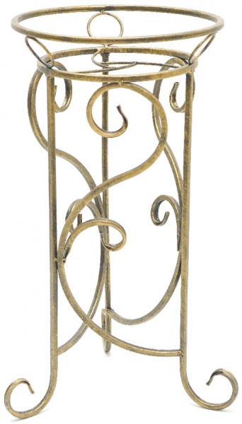 Подставка для растений Ferrum Decor ST2854 32х30x54 см античное золото 