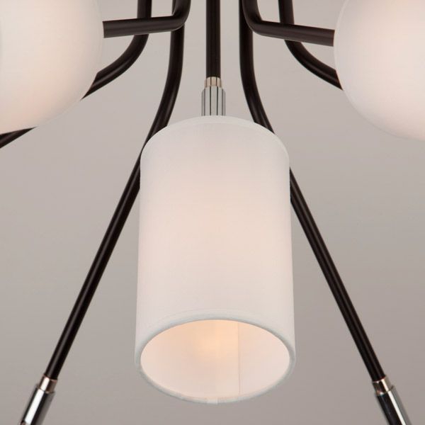 Люстра потолочная Strotskis Duetto 7x40 Вт E14 черно-белый 70072/7 