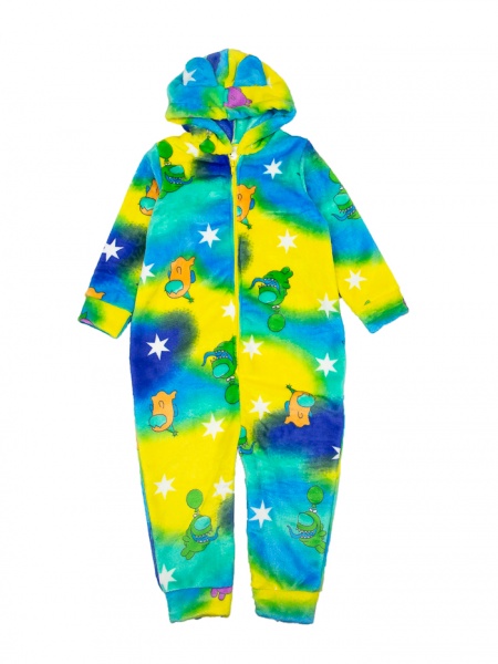 Кигуруми-пижама унисекс Маленькие люди Амонгас (вельсофт) р.146 разноцветный 