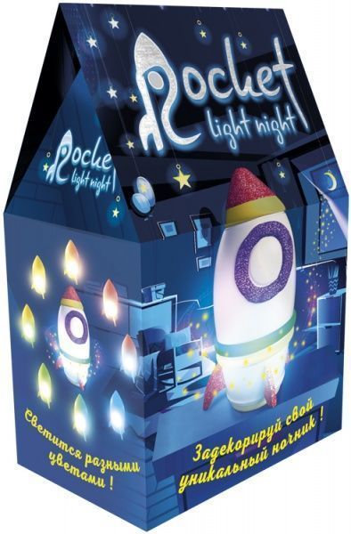 Набір маси для ліплення Strateg Rocket light night 30709