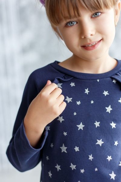 Платье Sasha р.152 синий 4273 