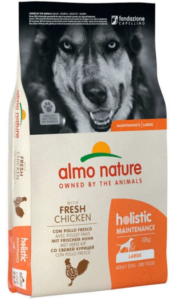 Корм сухий для крупних порід/для великих порід Almo Nature Holistic Dog L з куркою 12 кг — фото 1