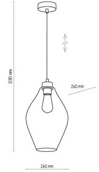 Светильник подвесной TK Lighting TULON 1x60 Вт E27 черный 4190 