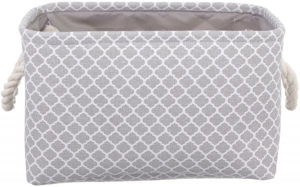 Кошик з ручками Ornament 30х20х18 см сірий