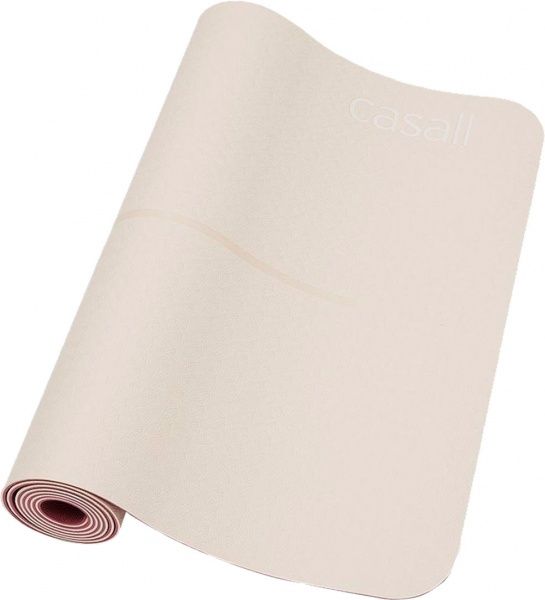 Килим Casall Position 183 х 61 х 0,04 см для йоги 4 мм молочно-рожевий