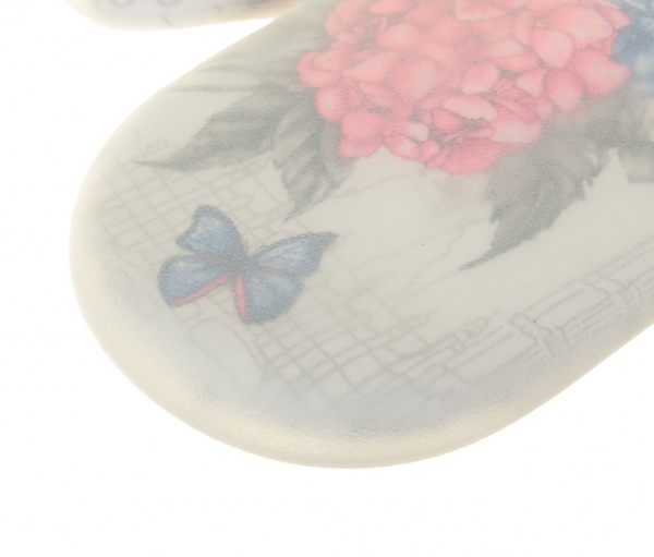 Силиконовая прихватка Гортензия 18x30 см серый Luna 