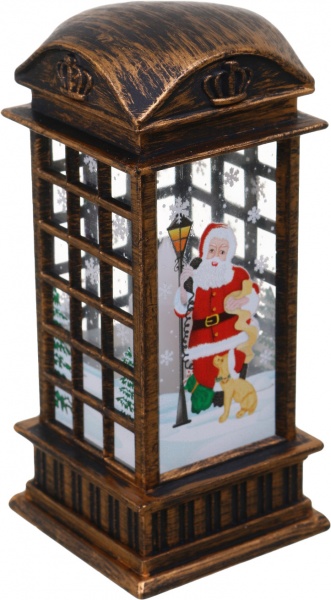 Фонарь декоративный телефонная будка XFD-3132 светодиодная (LED) 11 см 