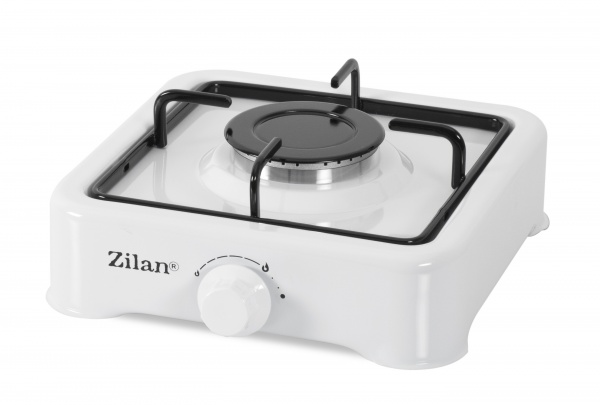 Плита газова настільна Zilan ZLN0018 1 конфорка біла 