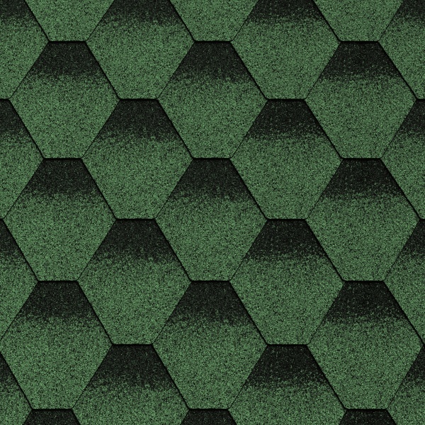 Битумная черепица MATIZOL® RESIDENCE сота зеленый оттененный 3 кв.