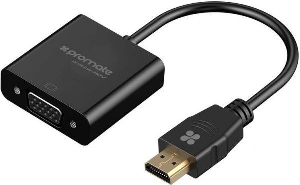 Перехідник Promate HDMI-VGA 0,2 м чорний (prolink-h2v.black) 