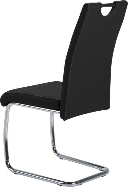 Стілець обідній GT Racer KY666 хром/чорний