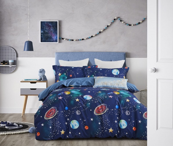 Комплект постільної білизни Saturnia 1.5 різнокольоровий La Nuit 