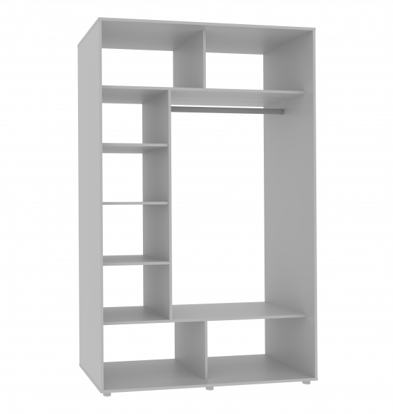 Шкаф-купе Лате 2 дв Вісент ДСП 1500x600x2400 мм белый аляска/софт двери / ДСП / МДФ