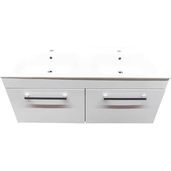 Тумба подвесная Сансервіс Двойная 150 под умывальник Двойной белый