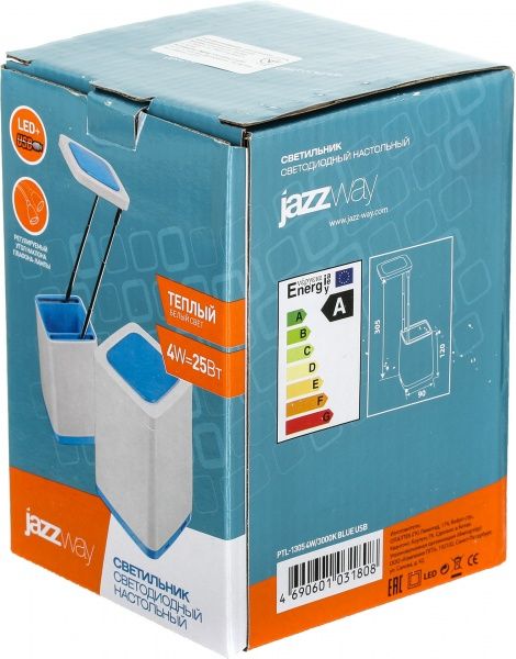 Настольная лампа Jazzway PTL-1305 4 Вт синий 