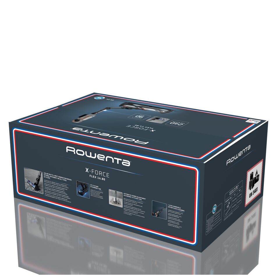 Пылесос аккумуляторный Rowenta X-Force Flex 14.80 RH9BC1WO blue