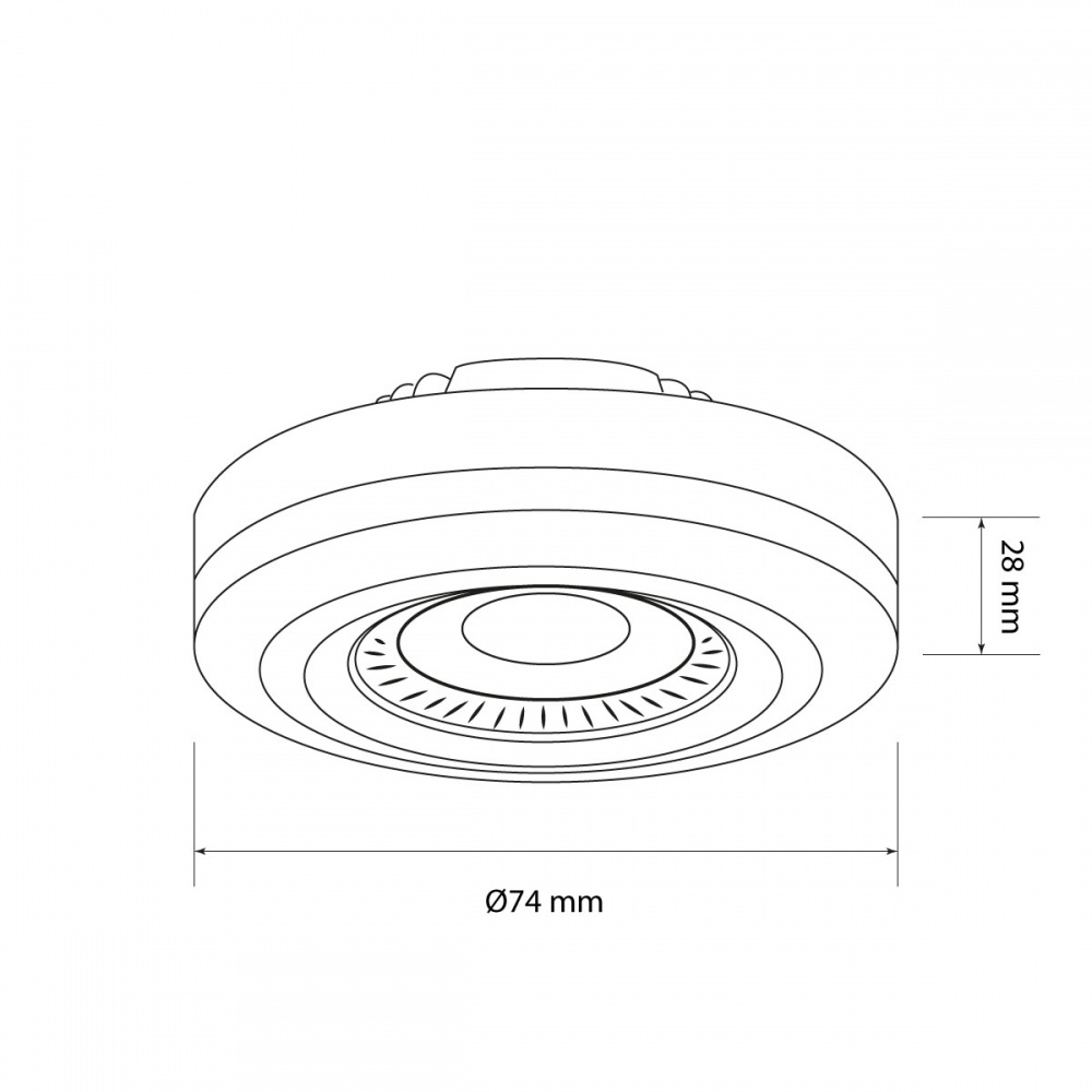 Лампа світлодіодна LIGHT SET LIGHT SET lens 60° 12 Вт GX53 220 В 4500 К