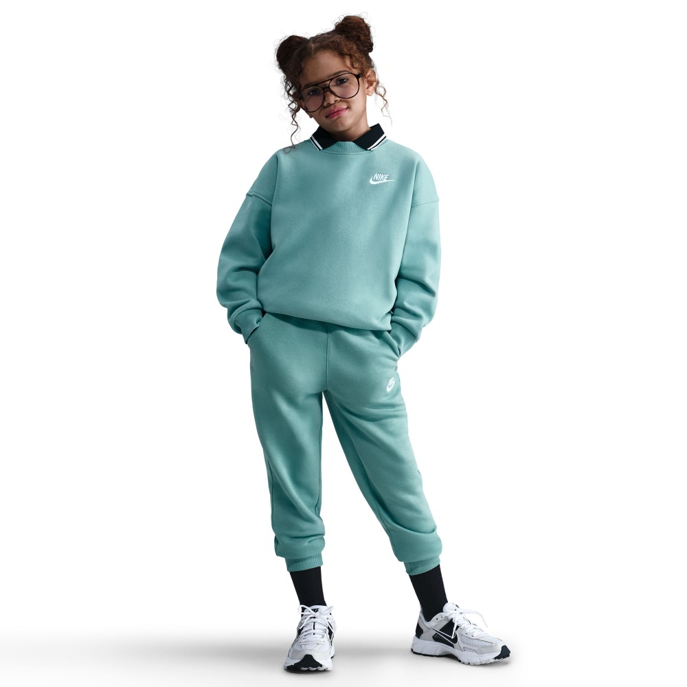 Свитшот Nike G NSW CLUB FLC OVRSZD CREW LBR FD2923-017 р.M зеленый