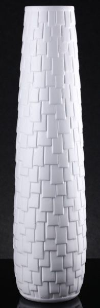Ваза керамічна Roof 19,5х79 см, біла