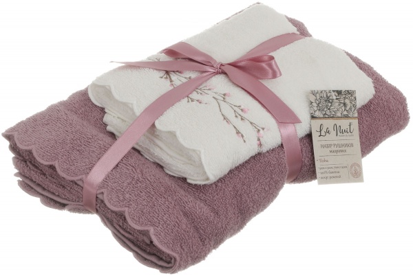 Набор полотенец Tisha 2 шт розовый La Nuit 