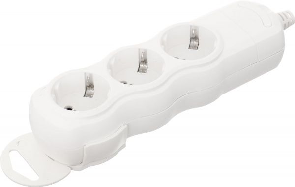 Колодка Expert Power с заземлением 3 гн. белый BNG-SS3NSGR-WH 