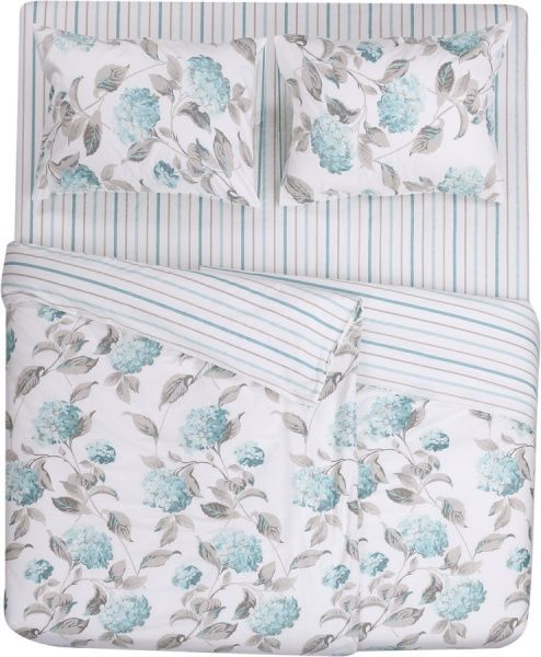 Комплект постільної білизни Beauty Blue сімейний синій La Nuit 