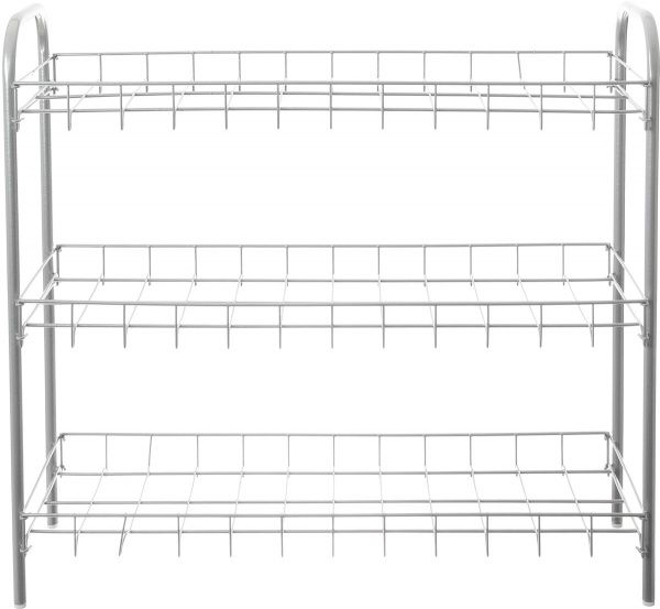 Етажерка Metaltex 3-рівнева для взуття SHOE3 230x640x590 мм срібний 