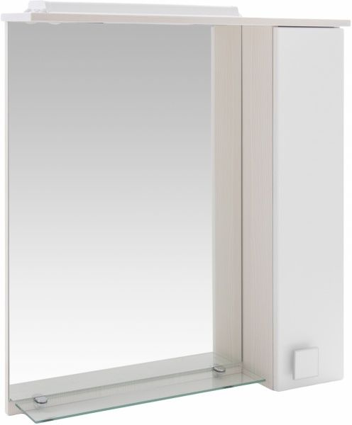 Дзеркало з шафкою Мойдодир Доміно-70х80 Плюс (Дзеркальний) 