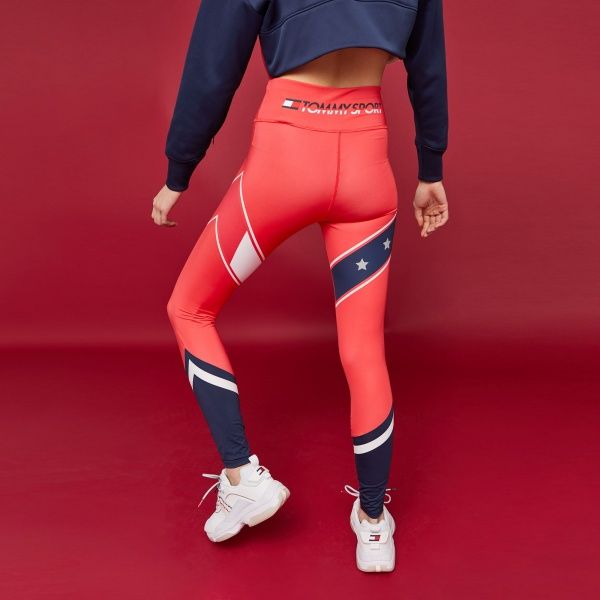 Лосины Tommy Hilfiger BLOCK LEGGING STARS FULL LENGTH S10S100116603 XS красный