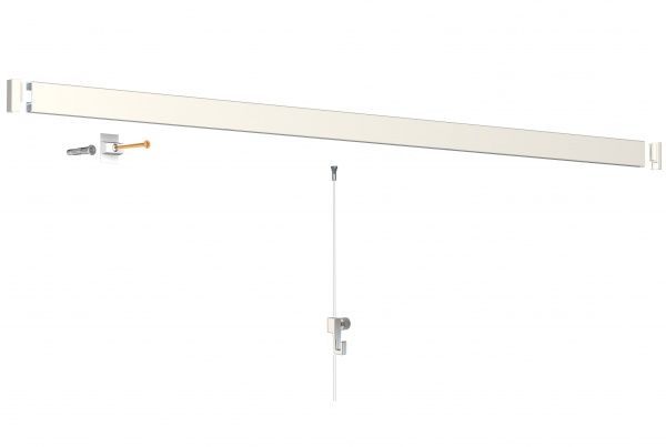 Комплект крючков для подвеса картин Mini до 4 кг для лески 2 мм бежевый с серым Artiteq