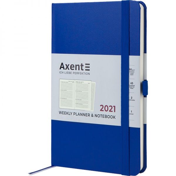Щотижневик 2021 Partner Strong А5- класичний синій Axent 46556