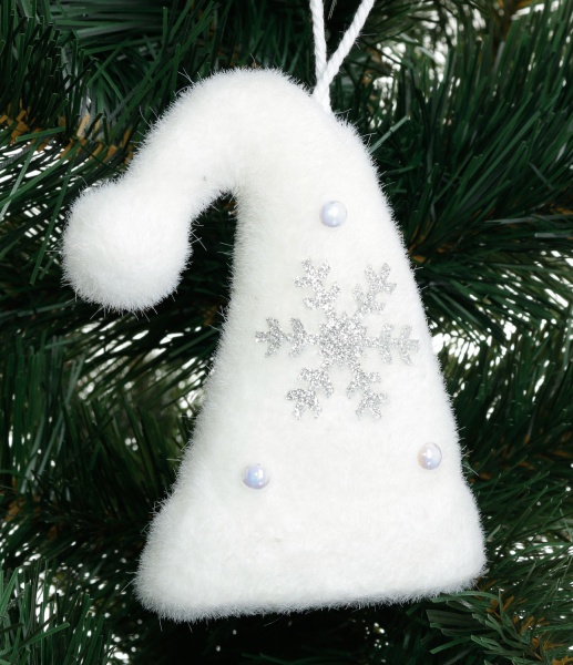 Декоративна підвіска Shunda ковпак пінопластовий 12 см срібний SDH213412WS