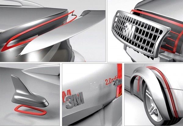 Монтажная двусторонняя лента 3M VHB сверхпрочная авто 6 мм х 2 м толщина 1,1 мм